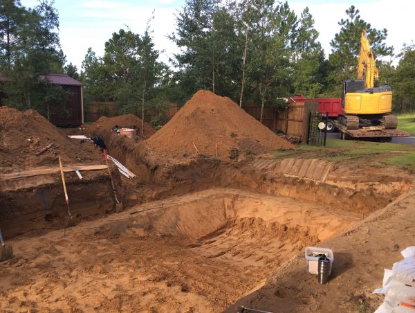 Pool Site Excavation in Layton
